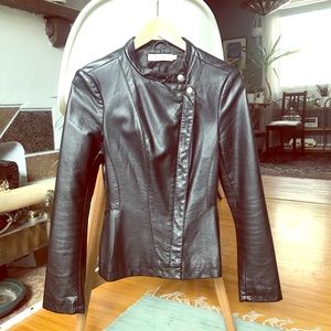 Black Faux Leather Jacket